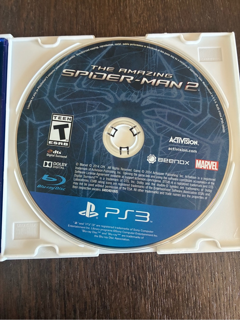 The Amazing Spider-Man 2 (Blue) - PS3 Blu-ray Disc